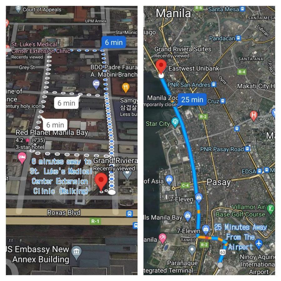 Grand Riviera Suites Comfy Condo Near Us Embassy Manila Bay Roxas Blvd Ermita Manila Esterno foto